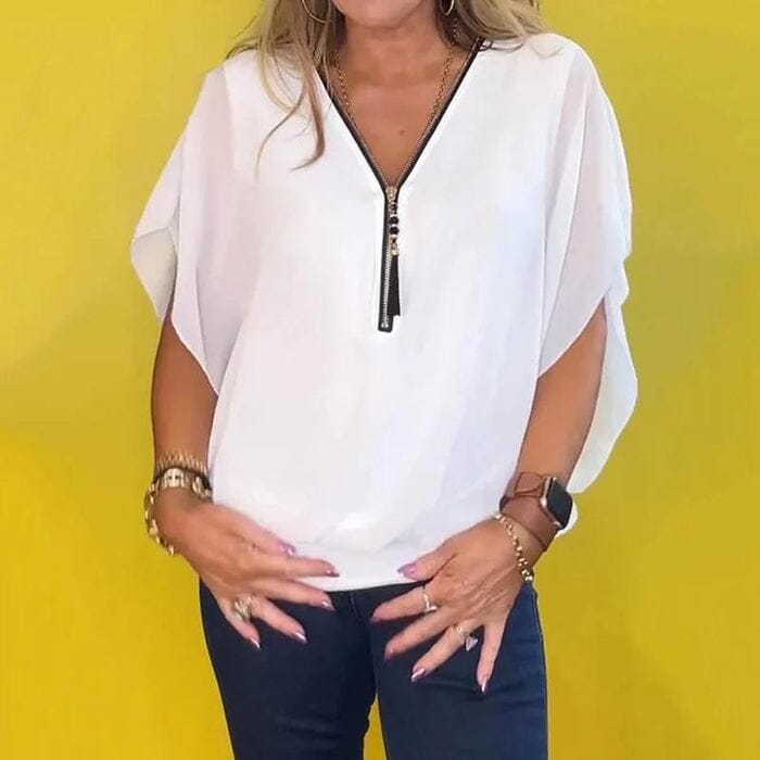 Camisa Feminina Casual de Chiffon FEMININO - ROUPAS - CAMISA 1 Dm Stores