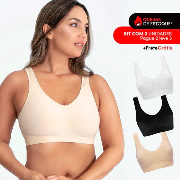 Sutiã Comfort Plus (Compre 1 Leve 3) Roupas (Sutiãs e Calcinhas 6) Dm Stores