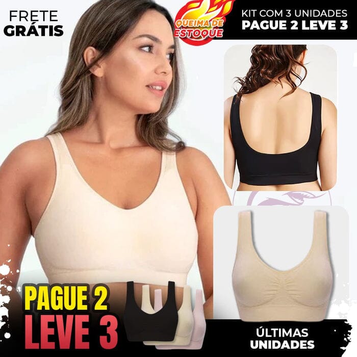 Sutiã Comfort Plus (Compre 1 Leve 3) Roupas (Sutiãs e Calcinhas 6) Dm Stores