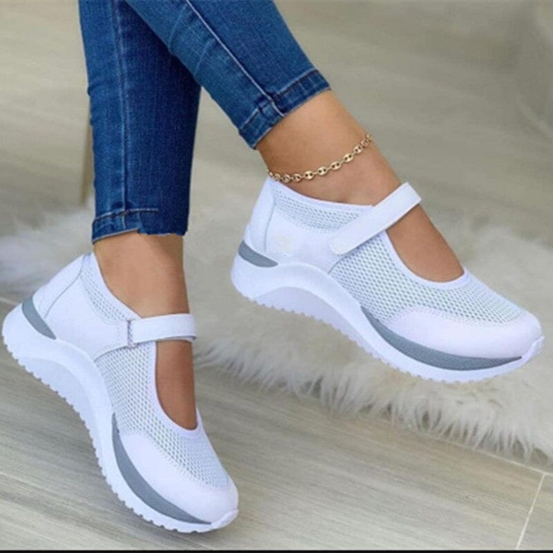 Tênis Plataforma Confortável Vulcanize Calçados (Tênis Feminino 3) Dm Stores Branco 33